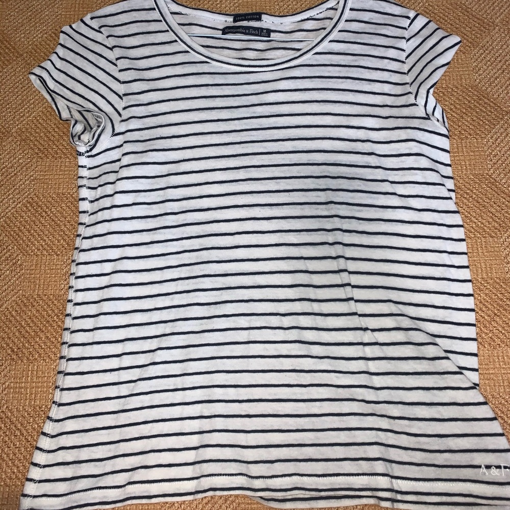 abercrombie & fitch stripped tshirt